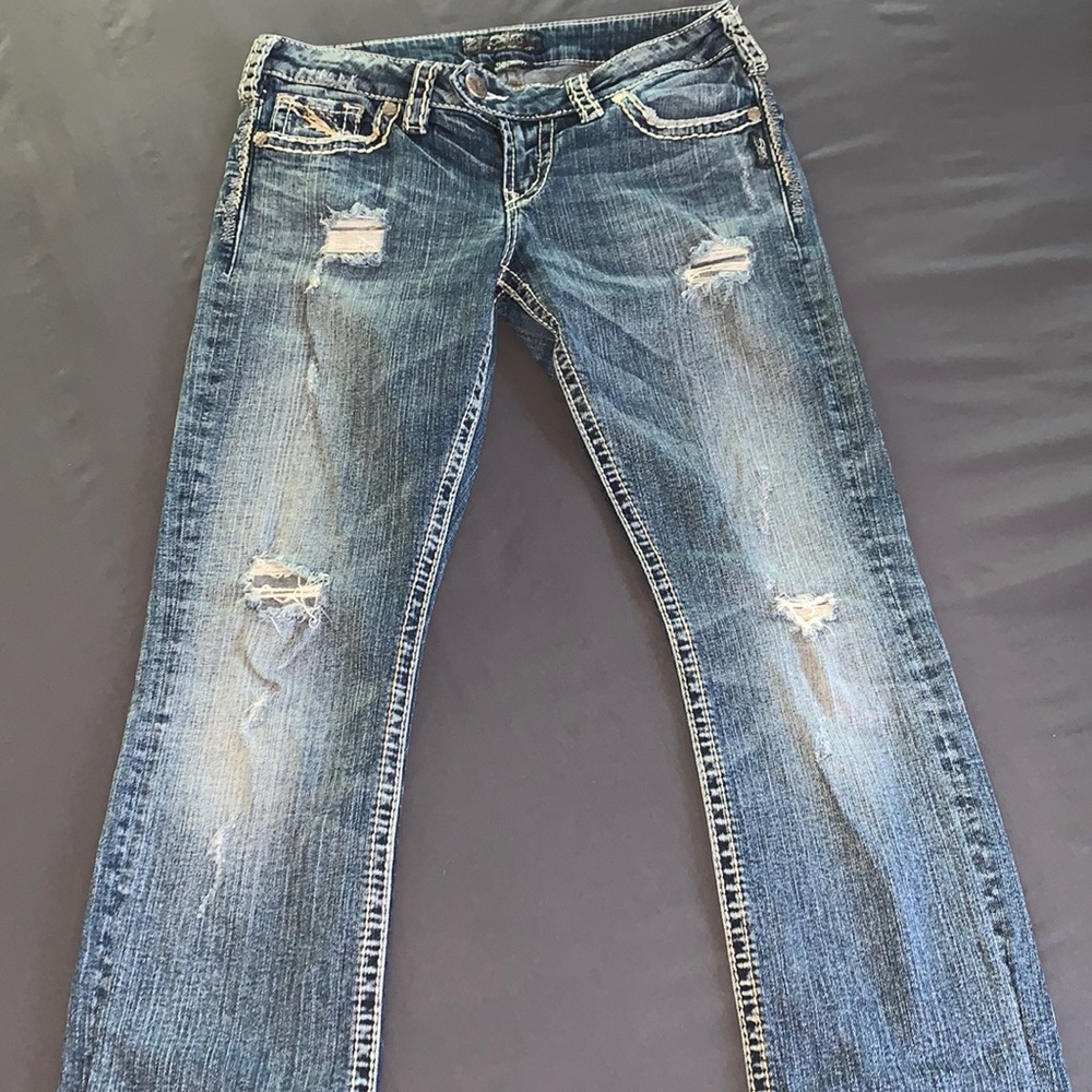Silver Baby Boot cut Jeans